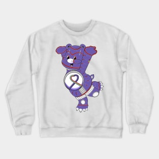 mecha cyborg purple care bear Crewneck Sweatshirt